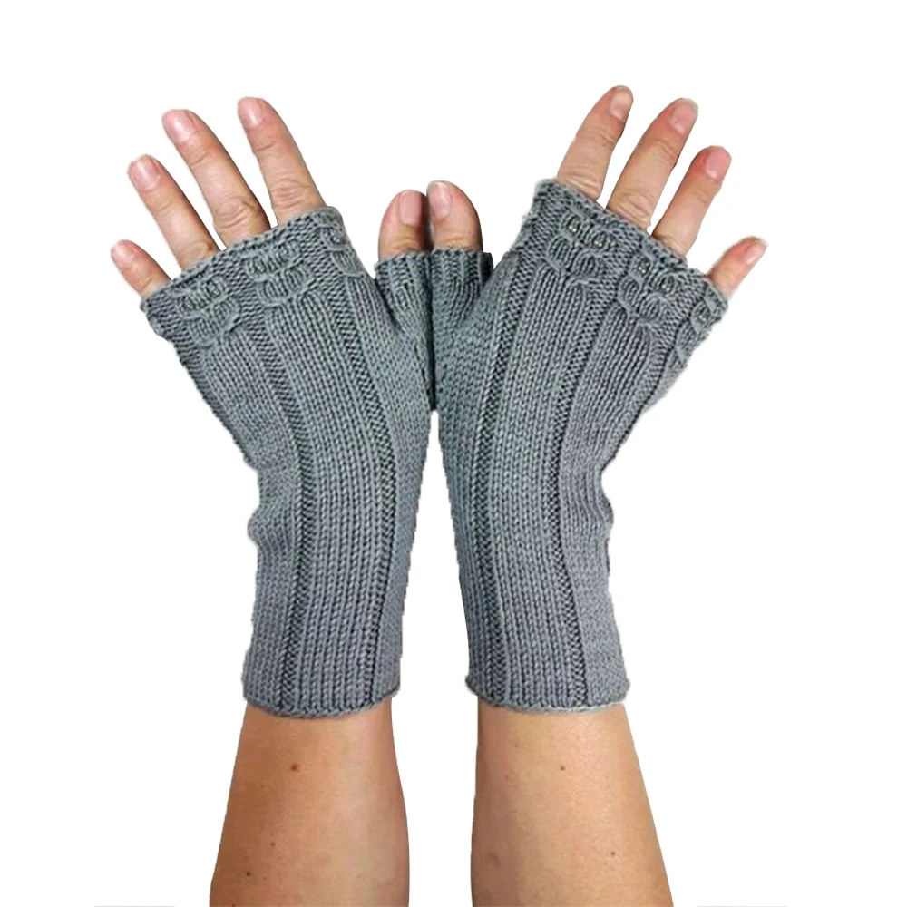 half finger gloves wool