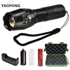Factory Wholesale Adjustable Focus XML T6 Camping Hiking Zoom Torch Super Bright Power G700 Rechargeable Tactical Flashlight LED