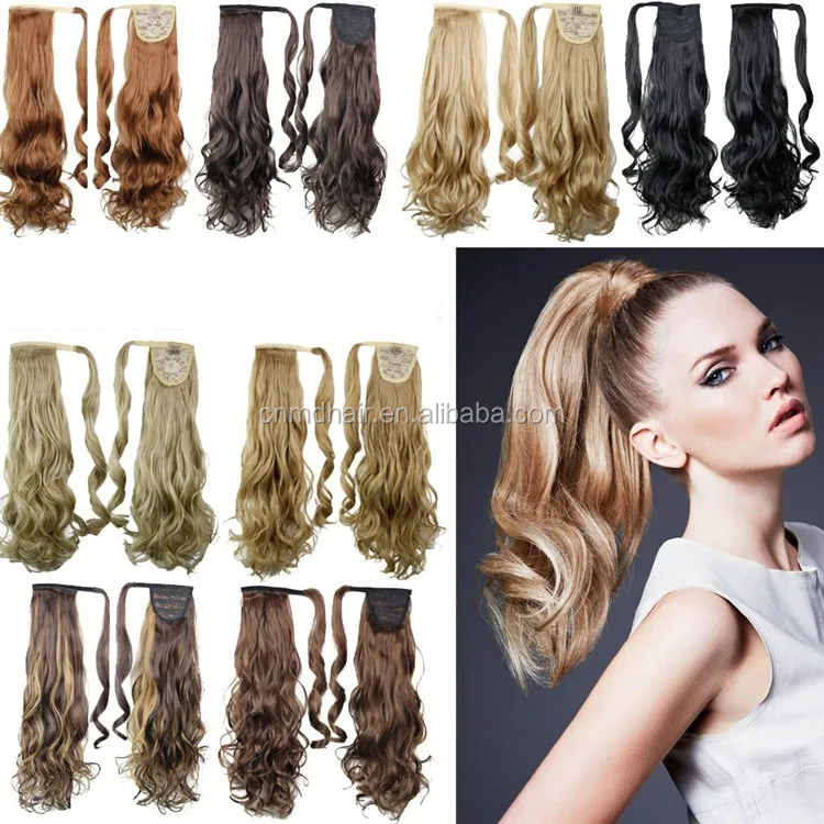 Remy Human Hair Horse Ponytail Clip In Body Wave Human Hair Ponytail