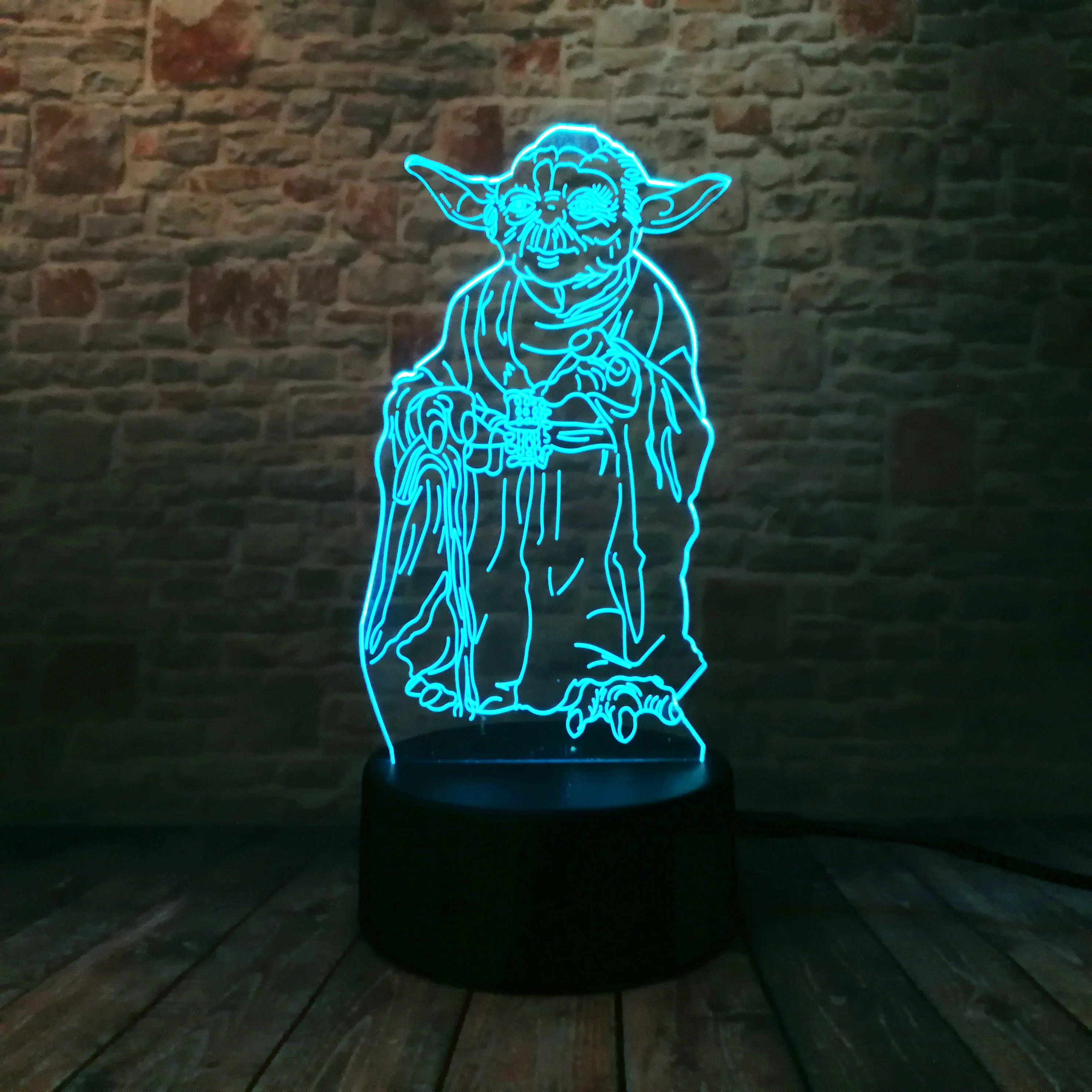 LED 7 Cambio de Color Visi/ón Luces Nocturnas Beb/é Durmiendo Creativo 3D Anime One Piece Tony Chopper L/ámpara de Escritorio Decoraci/ón de Navidad Regalos