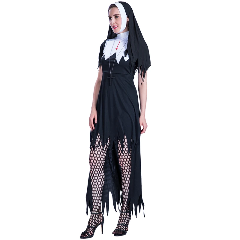 Adult Women Sexy Nun Costumes For Halloween Cosplay Party Fancy Dress Buy Adult Sexy Nun 7742