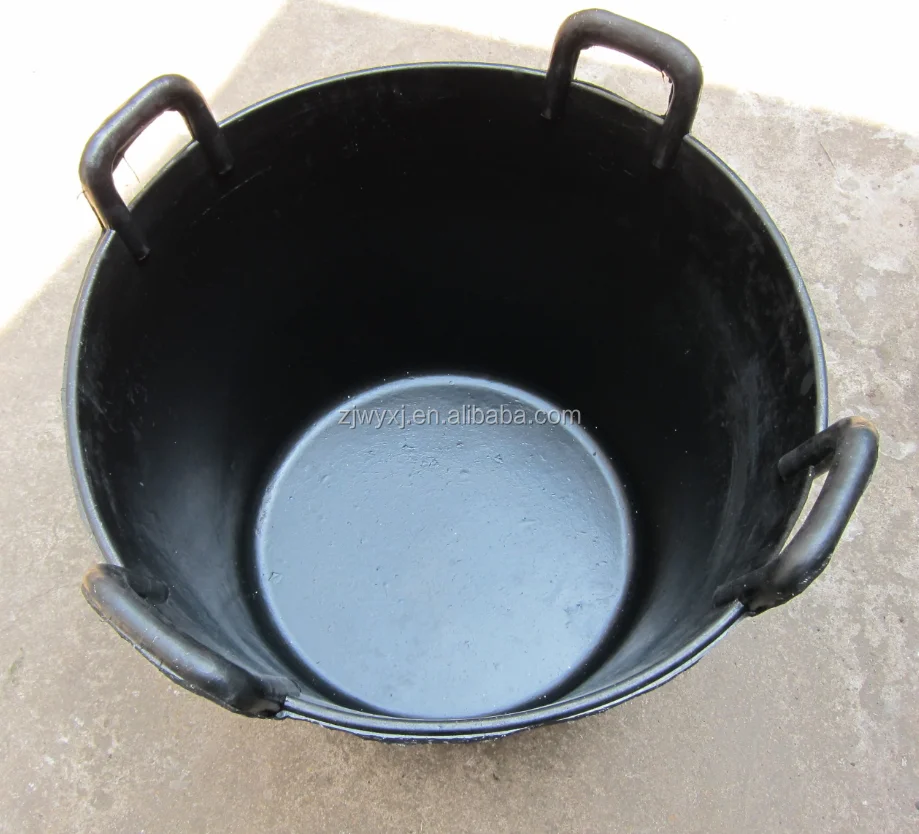 Outdoor Large Rubber Storage Basket Flexible Feed Bucket Waterer Pail