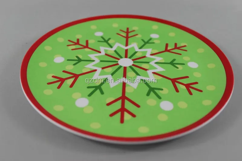 X'mas Melamine dinner plate ,Snow Dishes 8INCH
