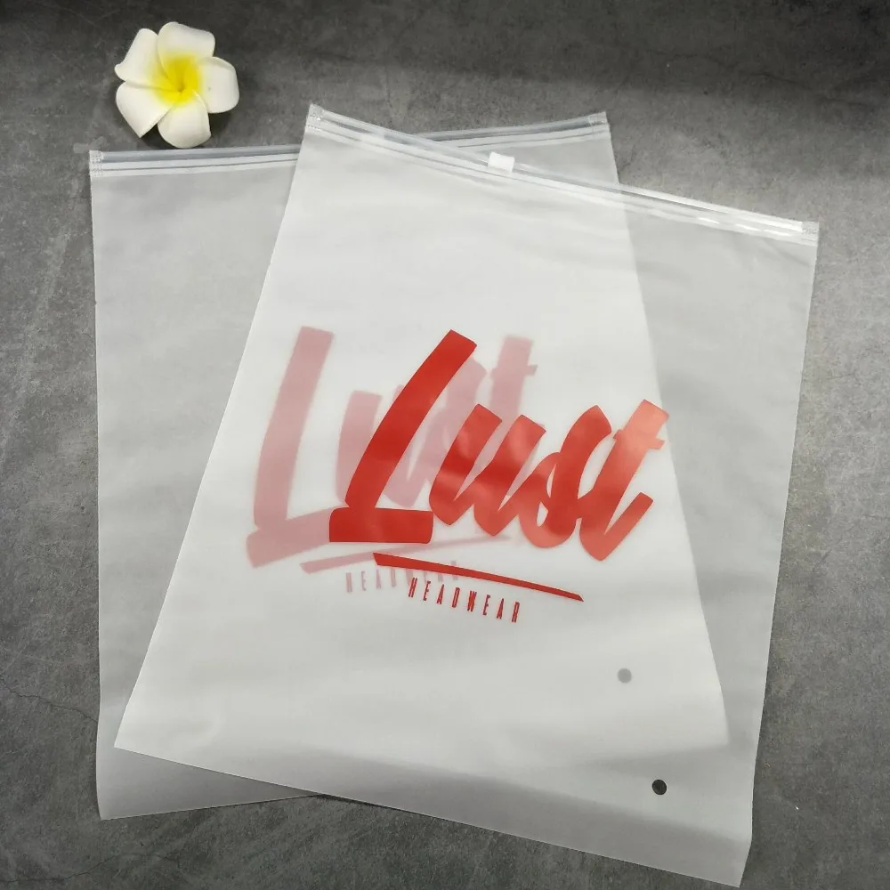 Custom Printed Frosted Pvc Resealable Ziplock Tshirt Plastic Bag Buy