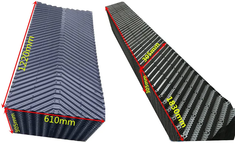 PVC PP infill for cross flow cooling tower