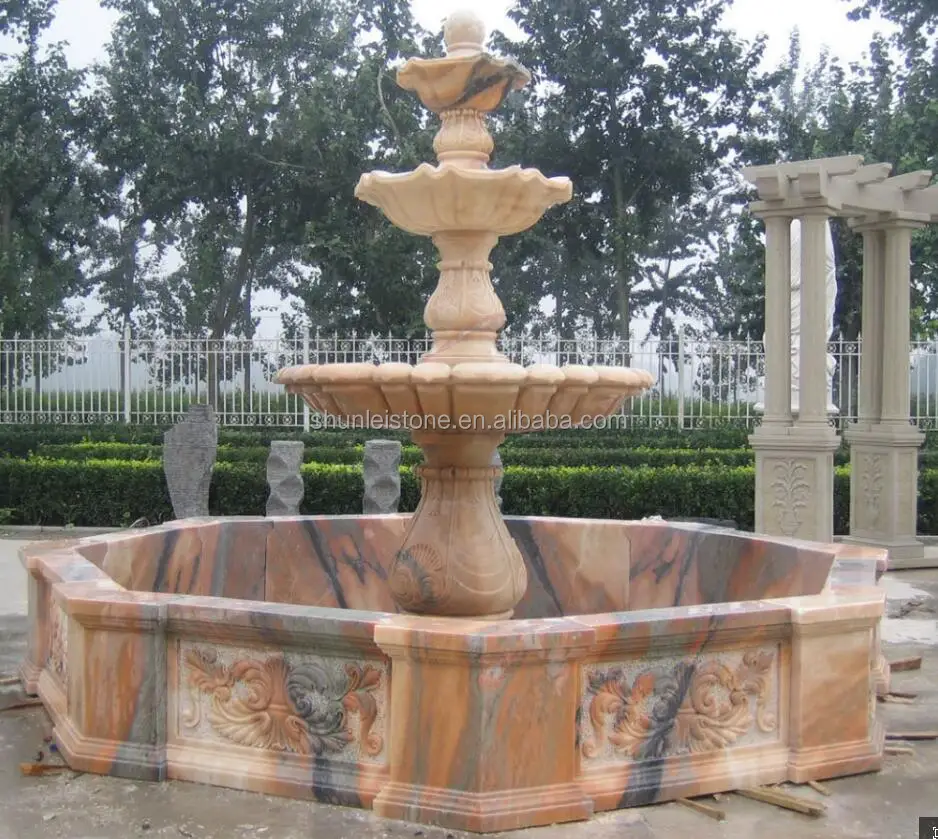 Chinese Large Outdoor Decorative Marble Carved Water Fountain