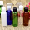 60ml colorful pet plastic toner bottle with flip top for travelling use