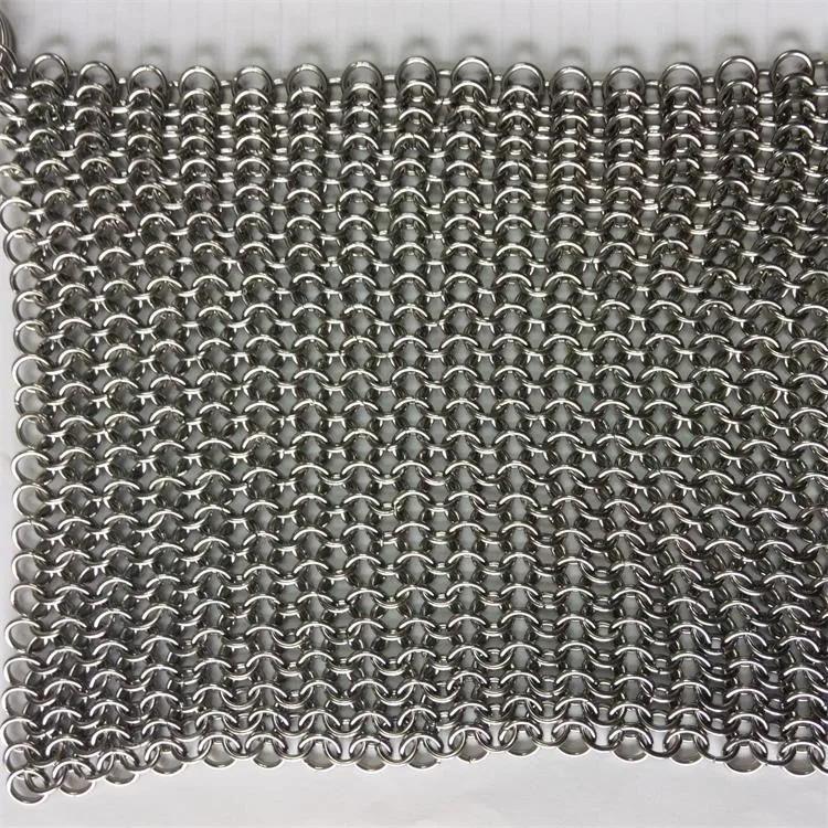 6*6'' 9mm Ring 1.5mm Wire Stainless Steel Chainmail Ring Mesh Buy