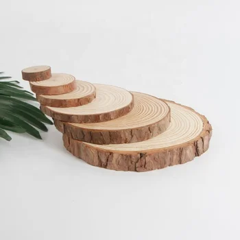 Custom Diy Wooden Crafts Natural Round 