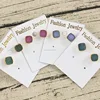 EA3233 Druzy Agate Bezel Sets,Gold Druzy Post Earring,new 2016 latest gold earring designs