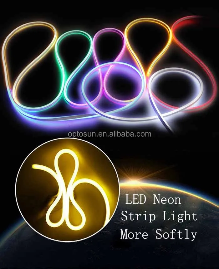 230v Rgb Led Neon Rope Light Strip Decoration Sign Lighting Waterproof
