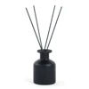150ml matte black colored round empty reed diffuser glass bottle with cork