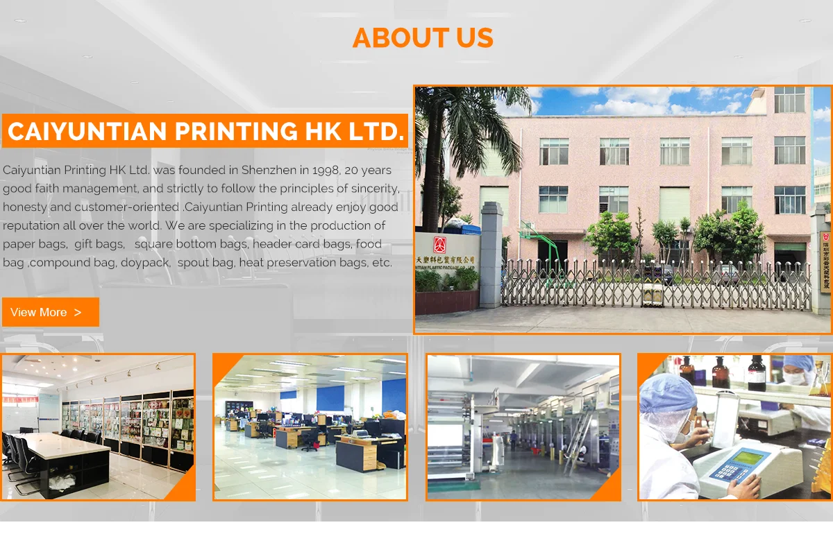 CAIYUNTIAN PRINTING (HONG KONG) LIMITED Plastic Packaging Bag, Food