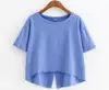 New Fashion Blue Safety Open Back Promotional Sports T-shirts Plain For Running