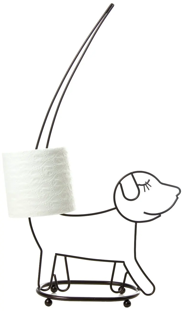 Taymor Walking Dog Toilet Tissue Holder, Chrome