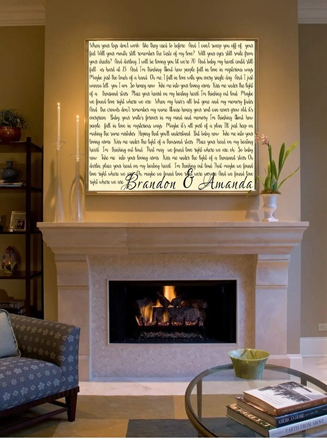 Lyrics Gift Find Deals On Line At Alibaba Get Quotations Wedding Song Lyrics First Dance On Canvas Heart