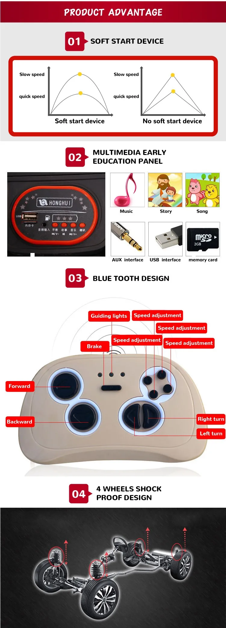 Factory wholesale battery operated cars for kids