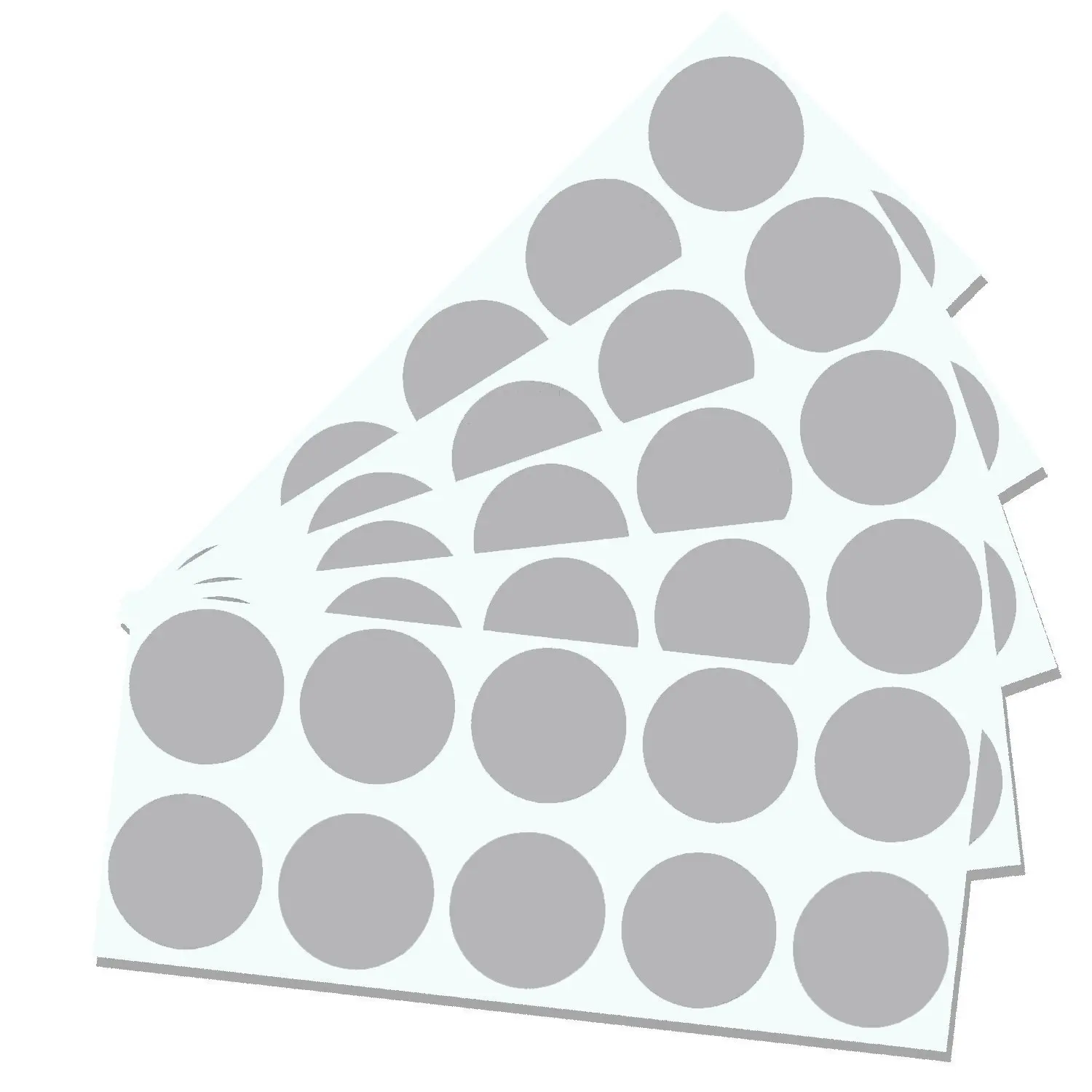 Scratch Off Labels 1/" x 1/" Silver Square Stickers 50