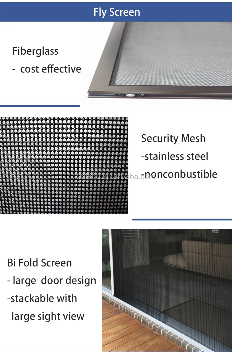 black aluminum sliding door with stainless steel security mesh