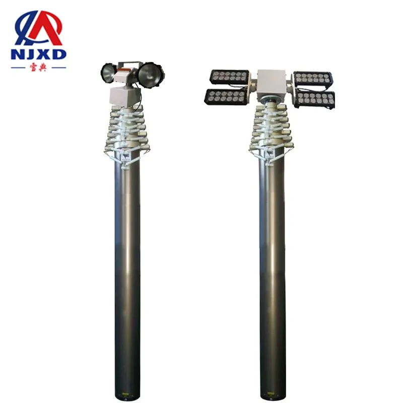 18m 200kg payload lighting telescopic tower