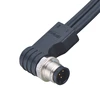 New Design Waterproof Right Angled M12 Connectors with A/B/C/D Coding for Industrial Automation/Automotive