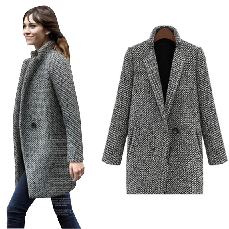 HERATIAS 2018 Design Belt Wool Winter Coat Womens Long