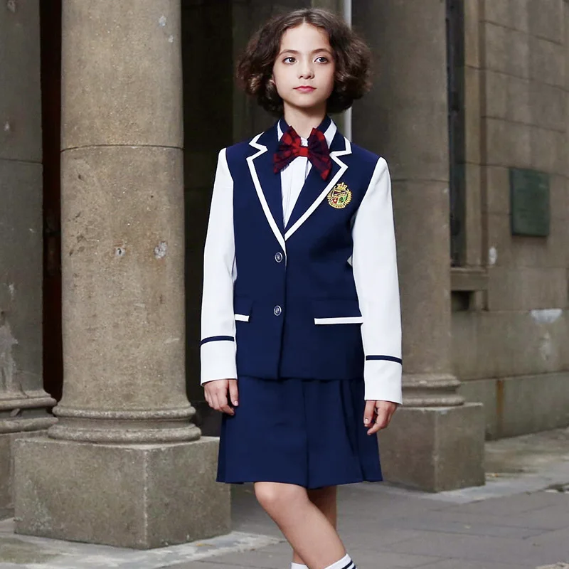 Spring And Autumn School Uniform Unisex Blazer Set For Kindergarten And ...