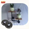Rustic and Chic Industrial Inspired Wall Shelf Bracket Complete Set Industrial Black storage holder