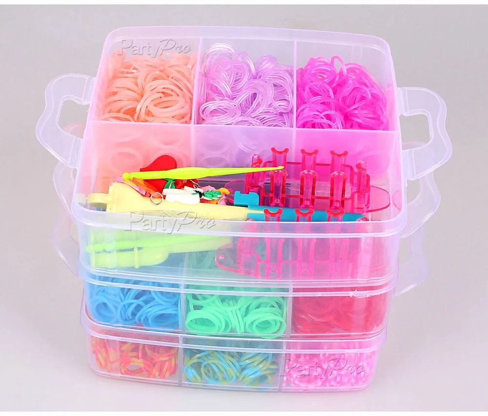 Loom Bands Starter Kit Plastic Box For Boys Girls Diy Where To Buy