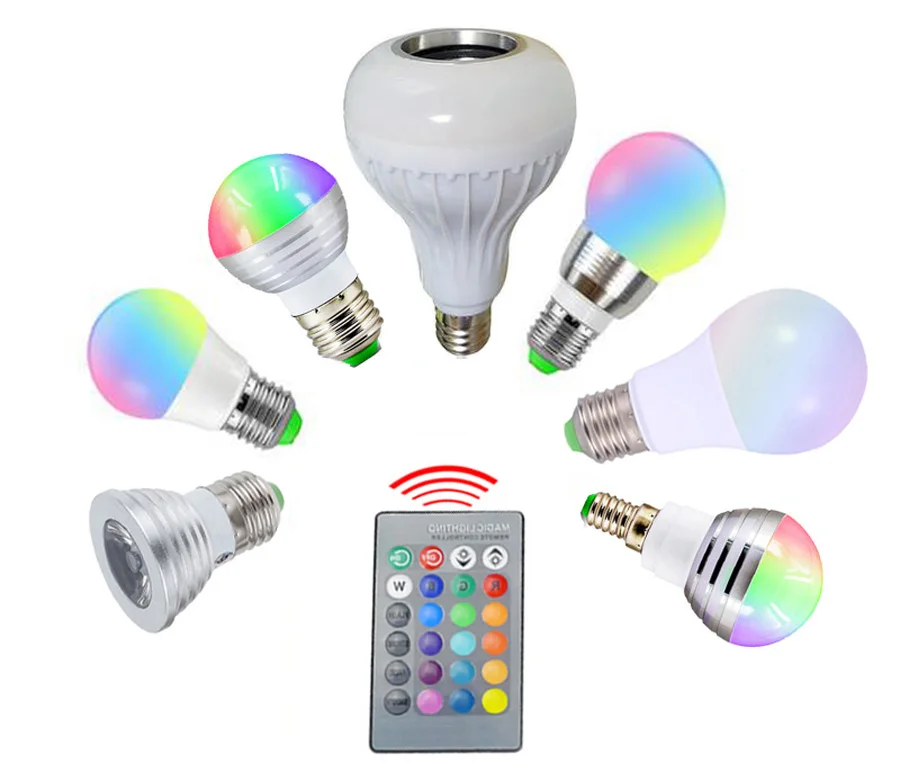 Led Bulb MR16 GU10 E14 E27 12W Led Lamp Smart Wireless RGBW RGB CCT Led Light Alexa wifi remote Multicolor spotlight