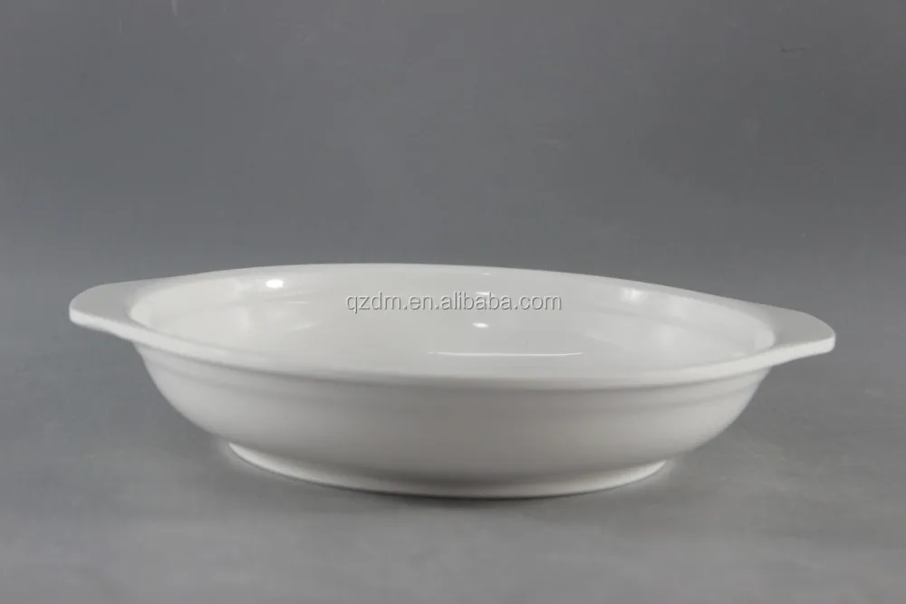 2-Handled Melamine Serving Bowl/Melamine Deep Plate 8 Inch