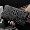 2019 newest Wholesale Cluth Bag Crocodile Pattern Genuine Leather Wallet for men