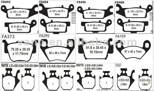 WAVE125 motorcycle sintered brake pad/motorcycle brake pad