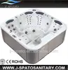 Five seats outdoor whirlpool and spa for party and health.