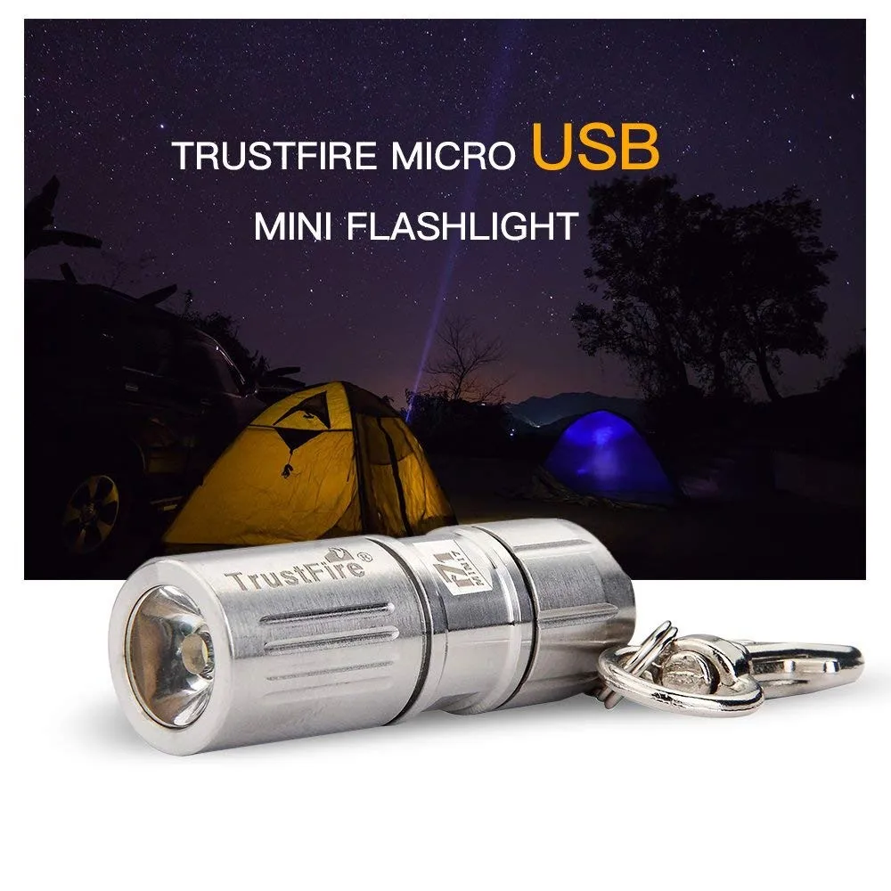 TrustFire MINI-07 CREE LED 3 Mode 100LM Stainless Steel Flashlight Torch