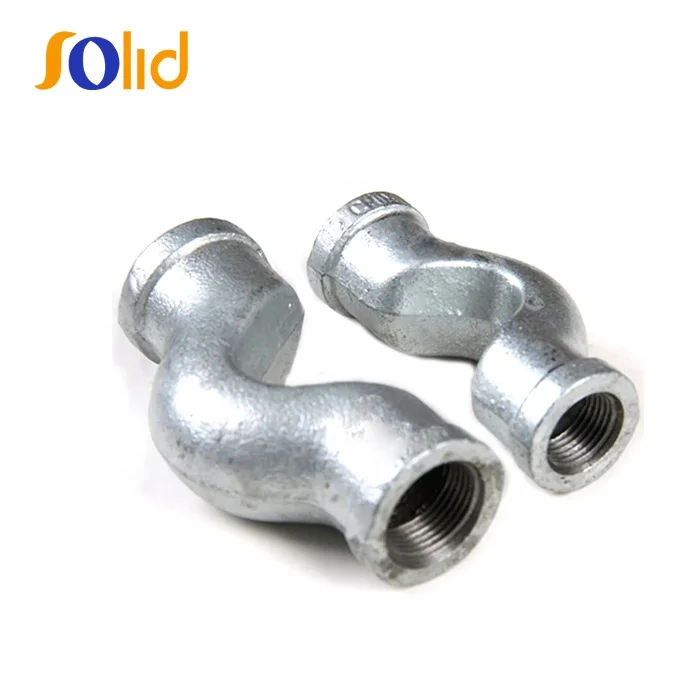 DIN En10242 Standard Galvanized Black Malleable Iron Pipe Fitting Crossover