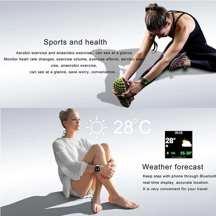 2021 smart watch v11 waterproof wrist activity tracker Steps Distance Calories Heart rate monitor smartwatch V11