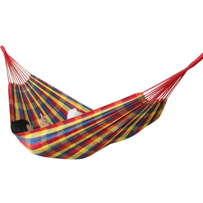 New Parachute Portable Canvas Fabric Travel Camping Hammock Child Crochet Aerial Hammock