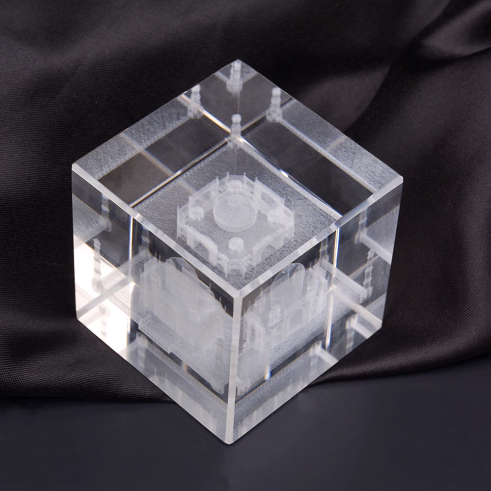Souvenirs 3d Laser Crystal Engraving For Laser Building Cube Mini