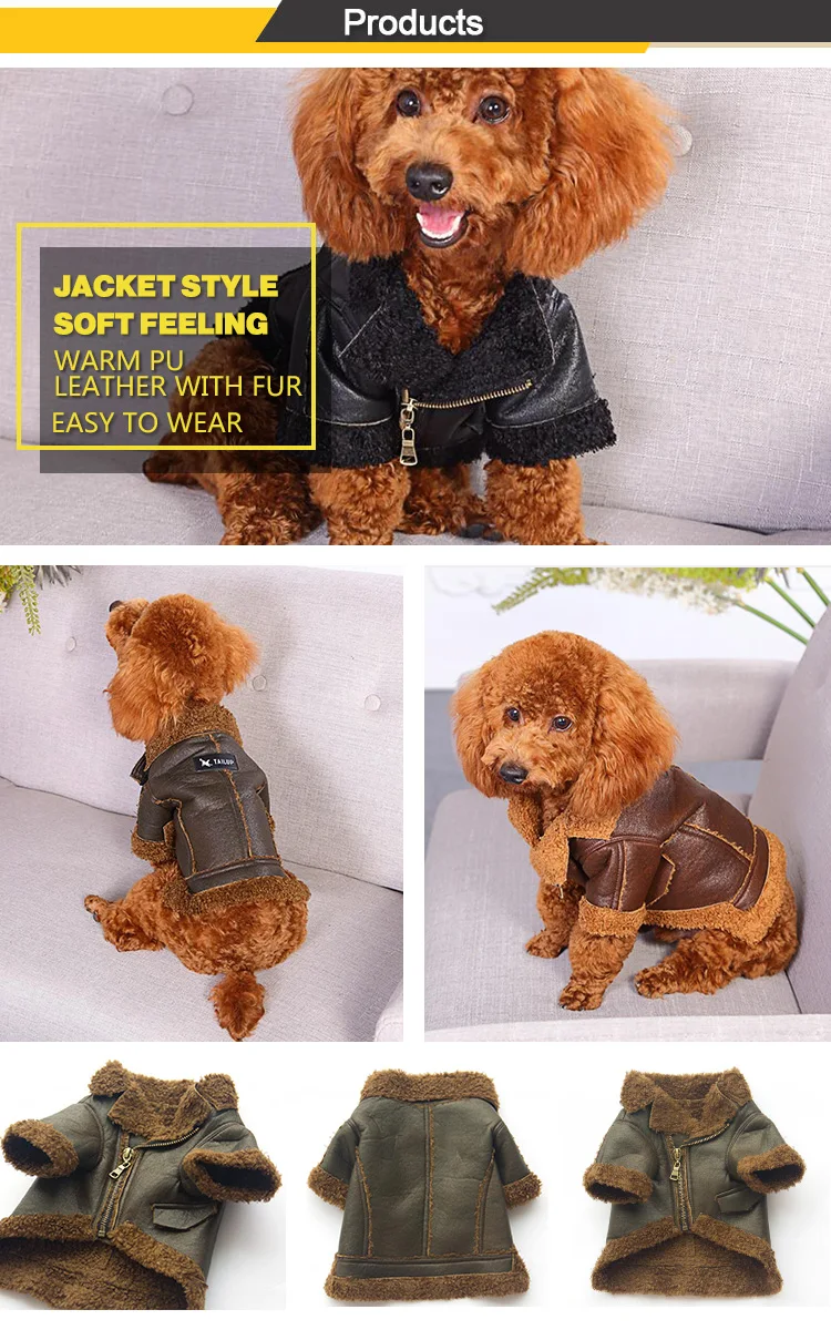 Pu Leather Dog Clothes Dog Jacket Dog Coat,Wholesale Dog Jacket,Dog ...