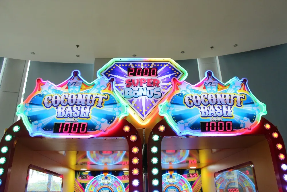 UNIS COCONUT BASH arcade game indoor redemption game throw ball game
