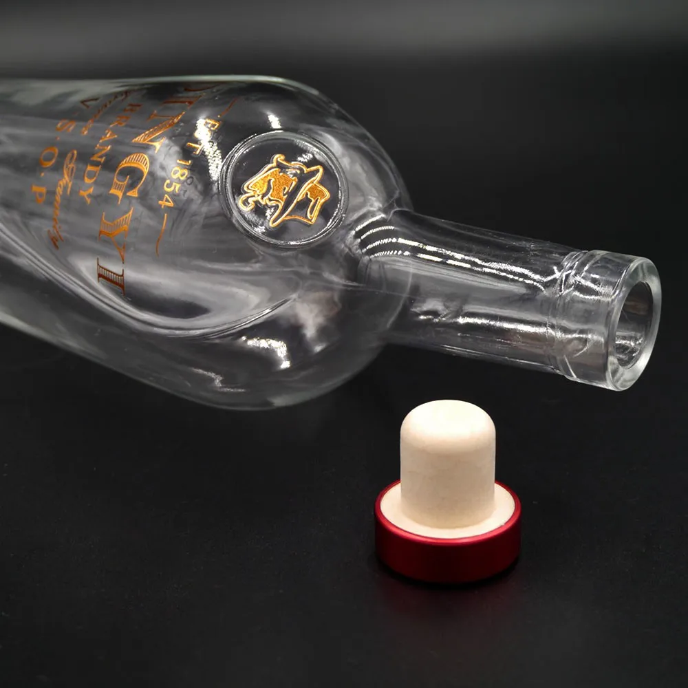 Round Shape 750ml Glass Rum Glass Bottle With Cork Buy 750ml Rum