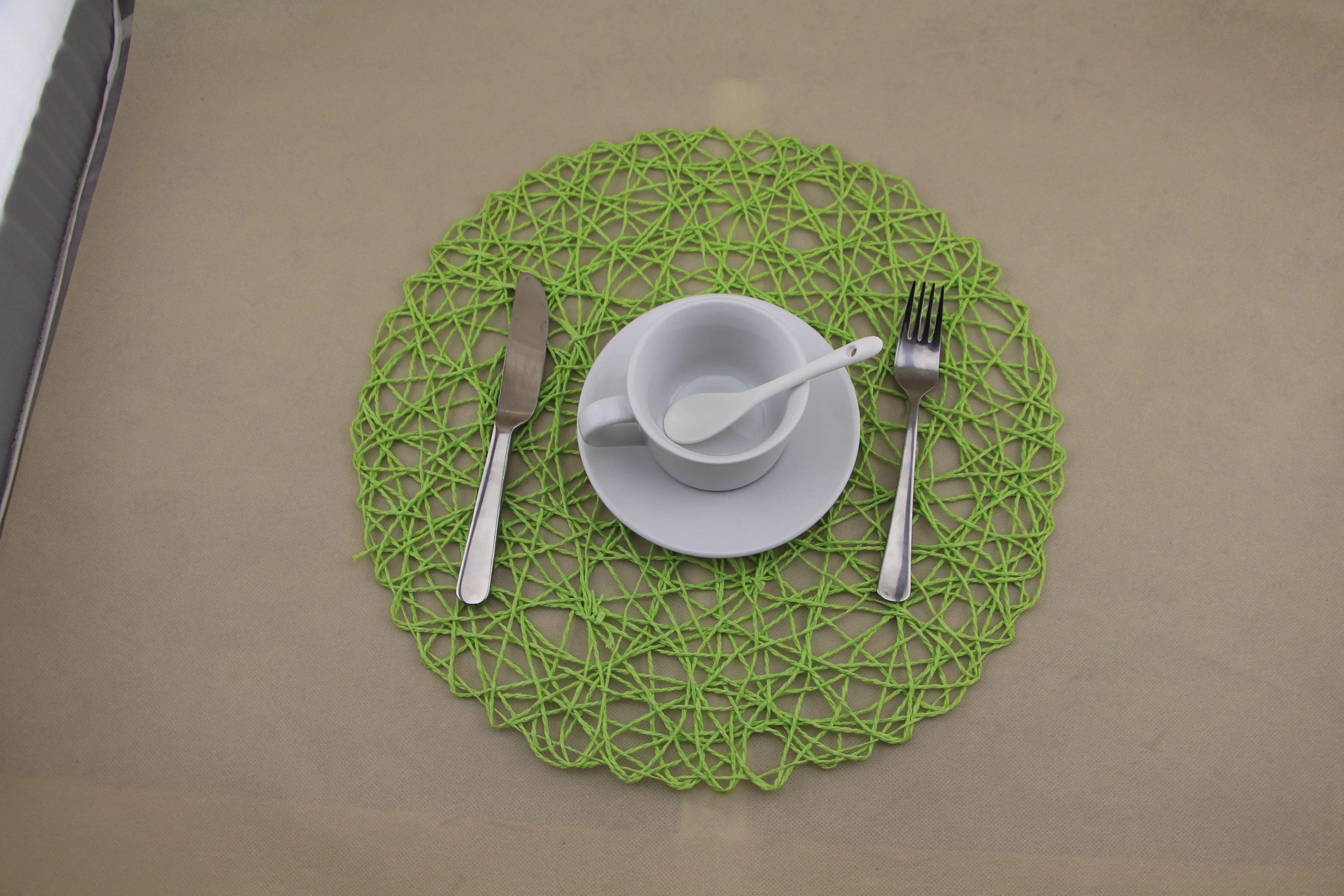 Wholesale Cheap Custom Restaurant Round Paper Table Placemats For
