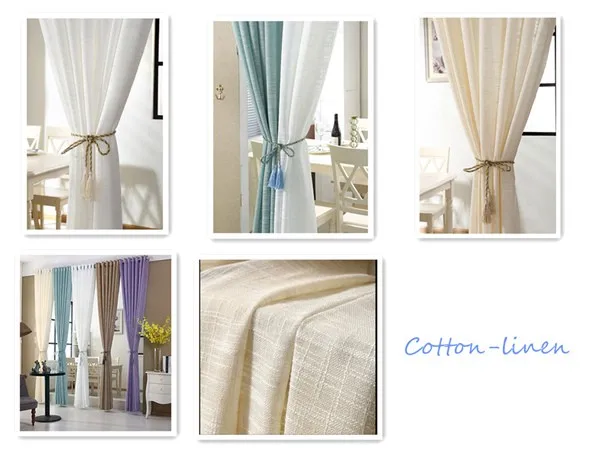 Curtain Linen/cotton Fabric In European Design - Buy Curtain,Linen