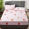 Environmental Printing hot sale polyester bed mattress set with four corners and elastic band bed Fitted Sheet