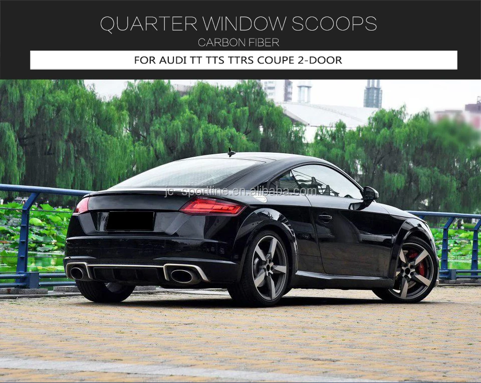 Dry Carbon Fiber Ttrs Rear Window Louver Vents For Audi Tts Tt Mk3 8s 2016 2019 Buy Ttrs Rear Window Vents Window Vents For Audi Ttrs Carbon Window Vents For Audi Product On Alibaba Com