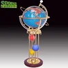 Quality Home decorations rotating led downlight globe with Metal stand shelf floor standing globe
