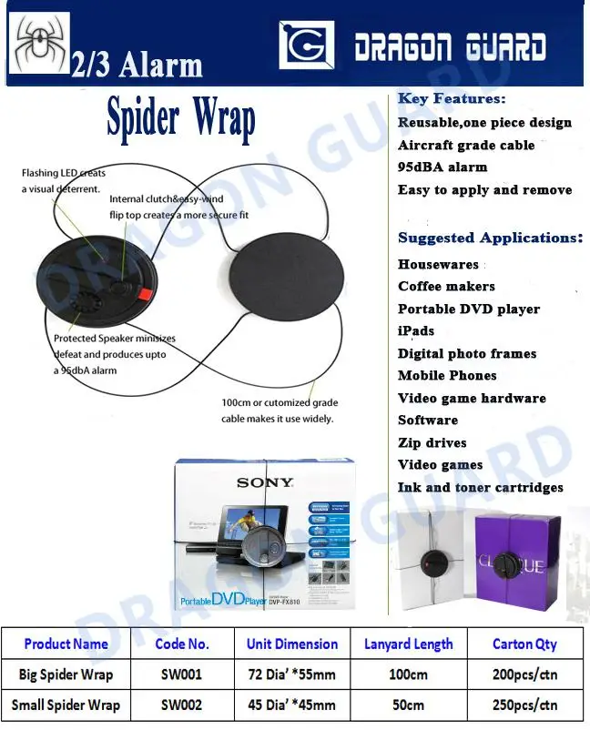 How To Take Off Spider Wrap Alarm With Magnet