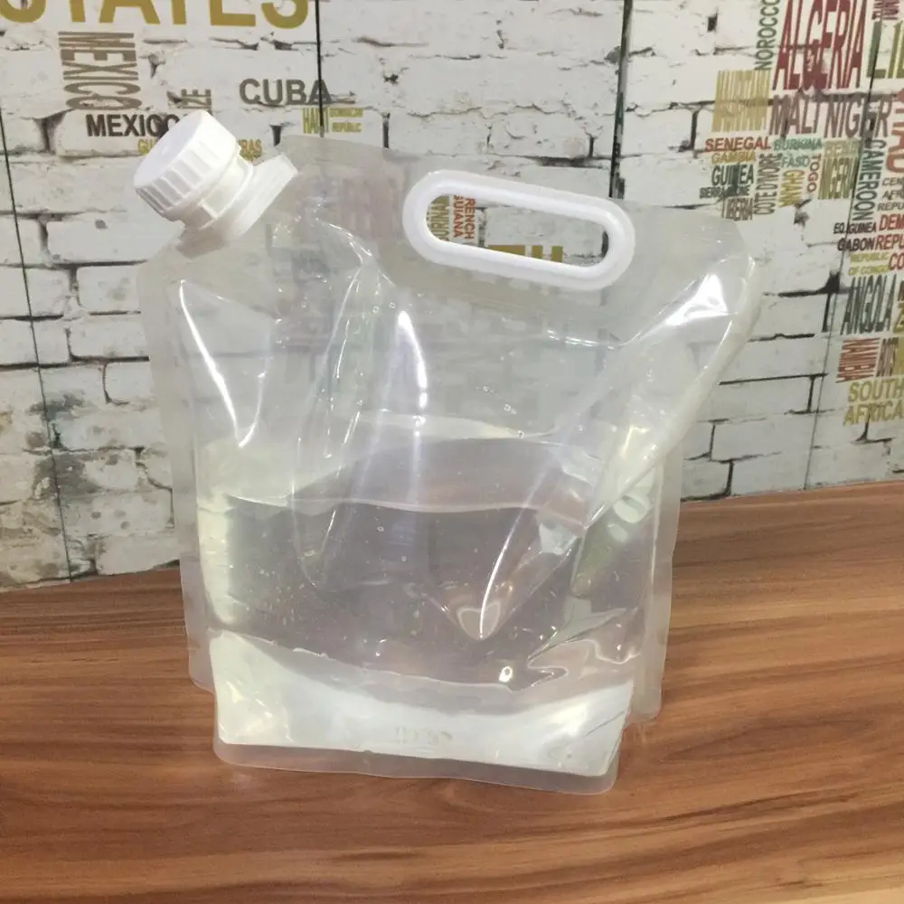 5l Reusable Foldable Drinking Water Spout Pouch Plastic Bag Buy Water