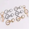 hot wholesale metal key chain pendant ring custom-made chain ring DIY zinc alloy lobster clasp three-piece jewelry accessories